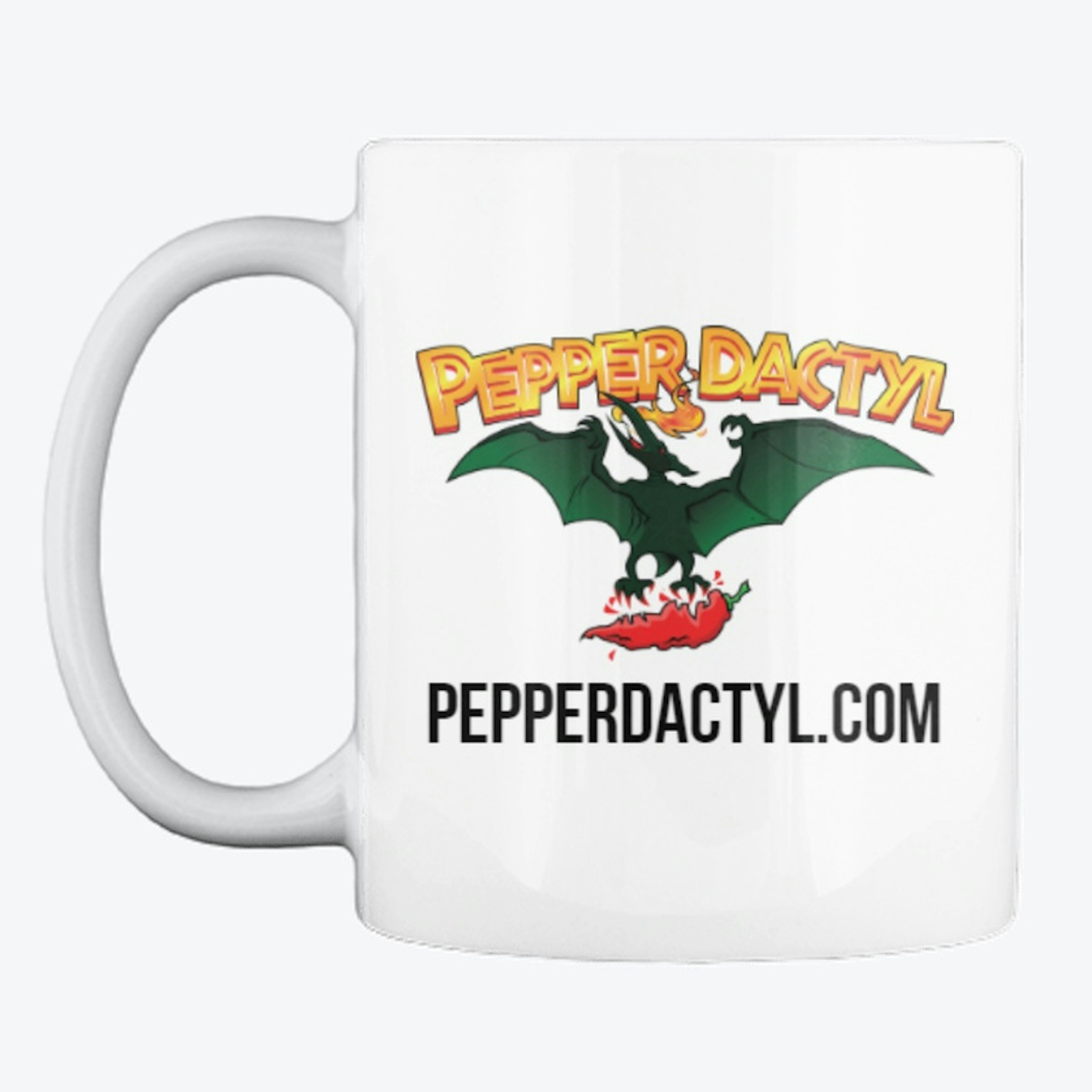 PepperDactyl Mug, White