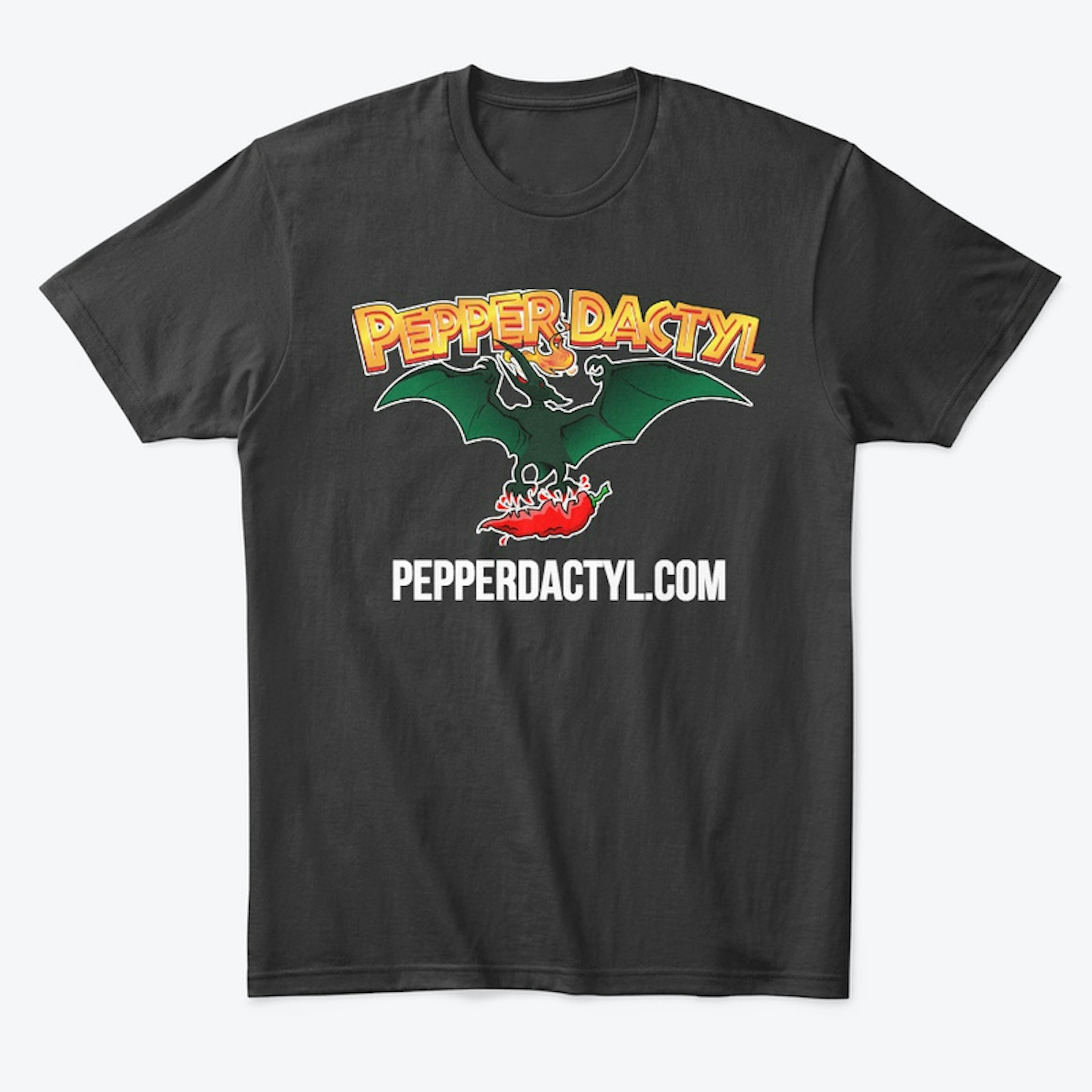 PepperDactyl t-shirt, Unisex, Black